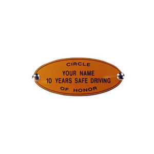 UPS Circle of Honor plaque for 25 or more years of service.  Comes with buttons to attach to your vehicle.