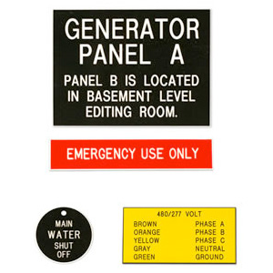 Control Panel Signs